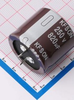 KN821M25035*30C 牛角型电解电容 820uF ±20% 250V 插件,D35xL30