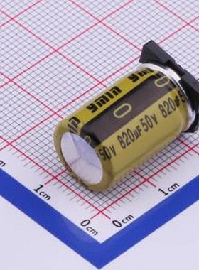 VKML2101H821MV 贴片型铝电解电容 820uF ±20% 50V SMD,D12.5xL2