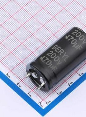 KS200M471SI222*40TA-1B3Et 牛角型电解电容 470uF ±20% 200V 插