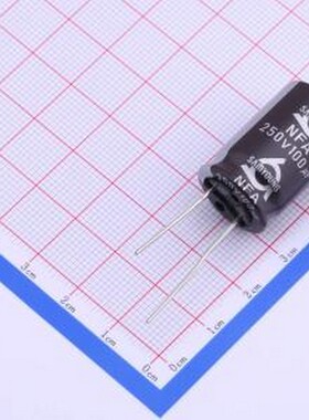 NFA 250V100 M 16*25 LO 直插铝电解电容 100uF ±20% 250V 插件,