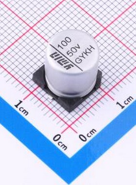 VGYE1051H101MVCG 固液混合铝电解电容器 100uF ±20% 50V SMD,D1