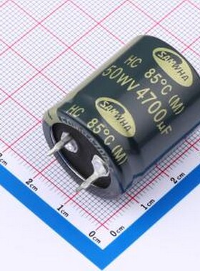 HC1H478M25030HA180 牛角型电解电容 电解电容 插件,D25xL30mm