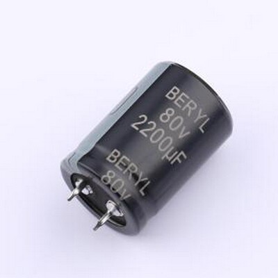 KM080M222SI225*35TA-1A3ET 牛角型电解电容 2200uF ±20% 80V 插