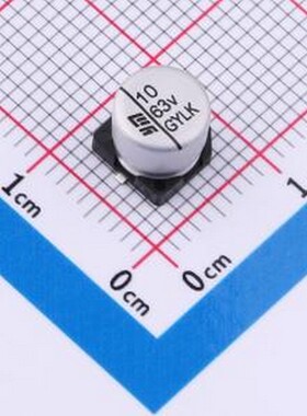 VGYC5801J100MVCG 固液混合铝电解电容器 10uF ±20% 63V SMD,D6.