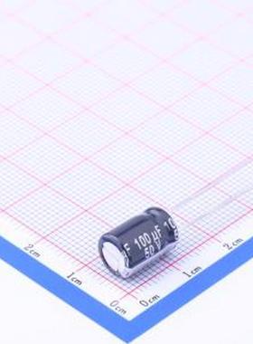 EEUEB1H101S 直插铝电解电容 100uF ±20% 50V 插件,D8xL11.5mm