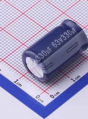 ERS1JM331W20C38T 直插铝电解电容 330uF ±20% 插件,D12.5xL20mm