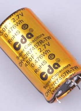 CHV-2R7457R-TW-S4 超级电容器 450F10%~+30% 2.7V 插件