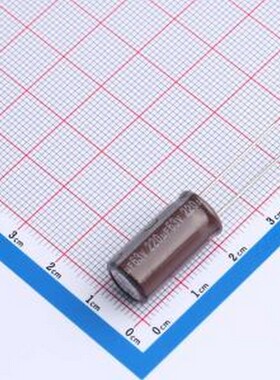 OLKE2001J221MF 直插铝电解电容 220uF ±20% 63V 插件,D10xL20mm