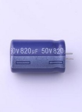 ERS1HM821W20C33T 直插铝电解电容 820uF ±20% 50V 插件,D12.5xL