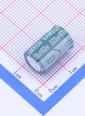 EGF227M1JG16CB 直插铝电解电容 220uF ±20% 63V 插件,D10xL16mm