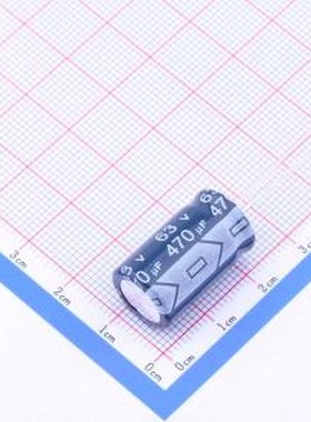 ECR1JBK471MLL125020 直插铝电解电容 470uF ±20% 63V 插件,D12.