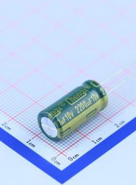 GR228M010G20RR0VL4FP0 直插铝电解电容 2200uF ±20% 10V 插件,D