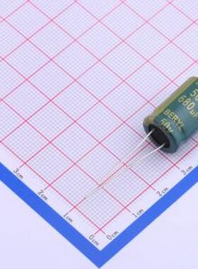 RC050M681LO13*20TH-2A1E 直插铝电解电容 680uF ±20% 50V 插件,