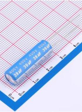 87EC0496 直插铝电解电容 39uF ±20% 400V 插件,D8xL28mm