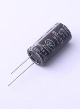 ECH1JM681K25OTZO 直插铝电解电容 680uF ±20% 63V 插件,D13xL25