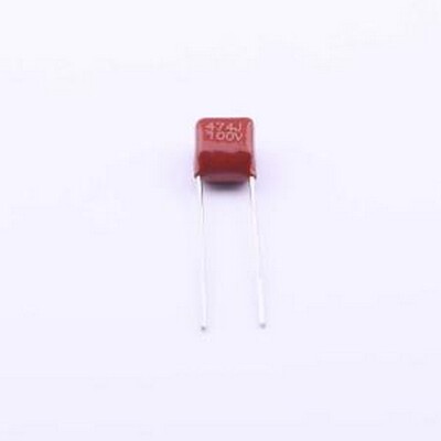 PE474J2A0502 薄膜电容 470nF ±5% 100V 插件,P=5mm