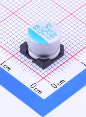 OVZ121M1CTR-0807 固态电容 120uF ±20% 16V SMD,D8xL6.7mm