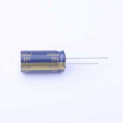 EEUFC1E332 直插铝电解电容 3300uF ±20% 25V 插件,D16xL31.5mm