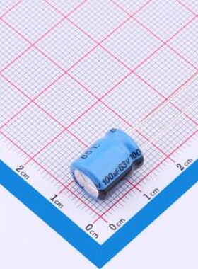 MAL203858101E3 牛角型电解电容 100uF ±20% 63V 插件,D10xL13.5