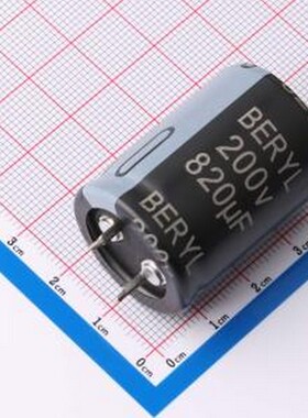 KS200M821SI225*35TA-1B1ET 牛角型电解电容 820uF ±20% 200V 插