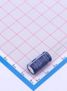HP-2R7-J205VYJ13 超级电容器 2F 0%~+30% 2.7V 插件,P=5mm