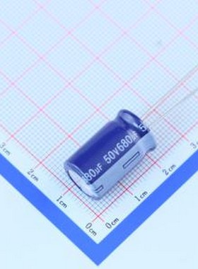 ERF1HM681W20OT 直插铝电解电容 680uF ±20% 50V 插件,D12.5xL20
