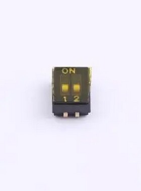 DSHP-02-TJ-GER 1.27mm间距 2位 贴片 DSHP黑色J脚 拨码开关 SMD,