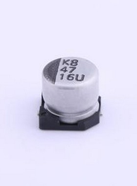 VEU470M1CTR-0606 贴片型铝电解电容 47uF ±20% 16V SMD,D6.3xL5