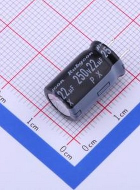 250PX22MEFCCE10X16 直插铝电解电容 22uF ±20% 250V 插件,D10xL