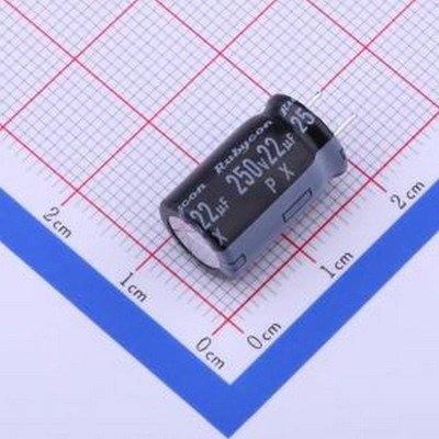 250PX22MEFCCE10X16 直插铝电解电容 22uF ±20% 250V 插件,D10xL
