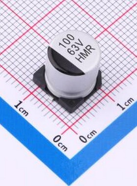 118EC447 固液混合铝电解电容器 100uF ±20% 63V SMD,D10xL10.5m