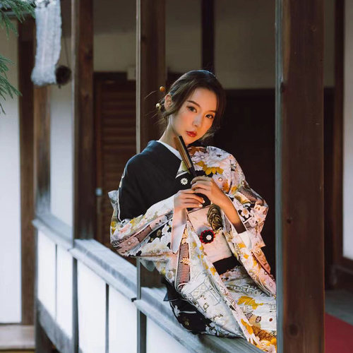 L日本和服体验租赁京都和服跟拍浅草寺和服预约