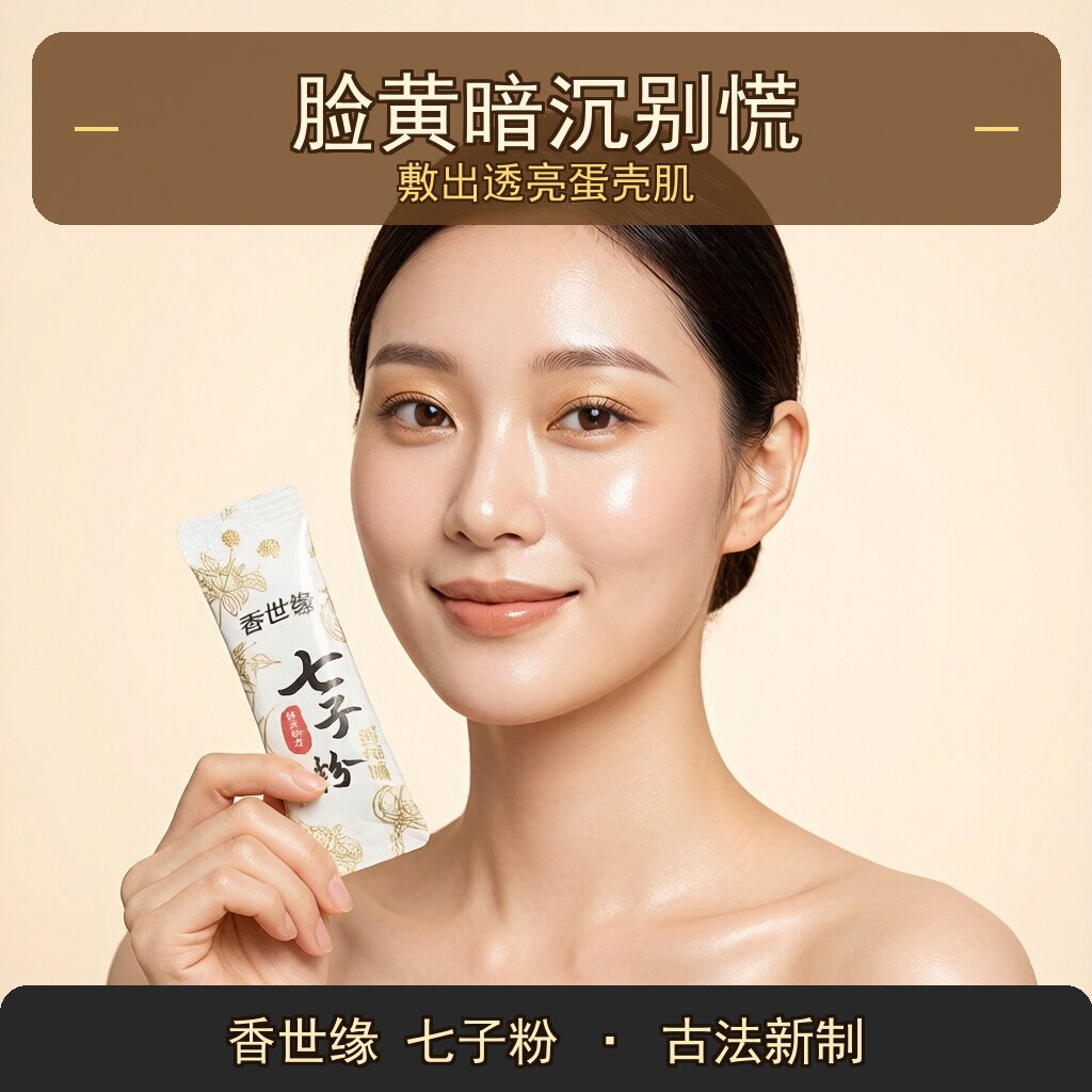 脸黄暗沉敷出透亮蛋壳肌