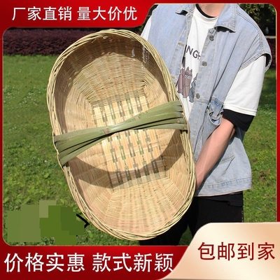 农村老式菜篮子手提竹筐家用竹筐鸡蛋竹篮竹编篮水果篮买菜竹笼子