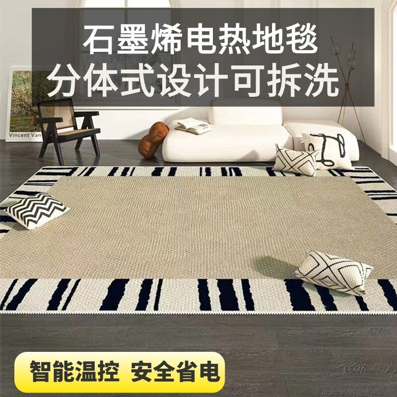 客厅家用石墨烯电热地毯卧室移动