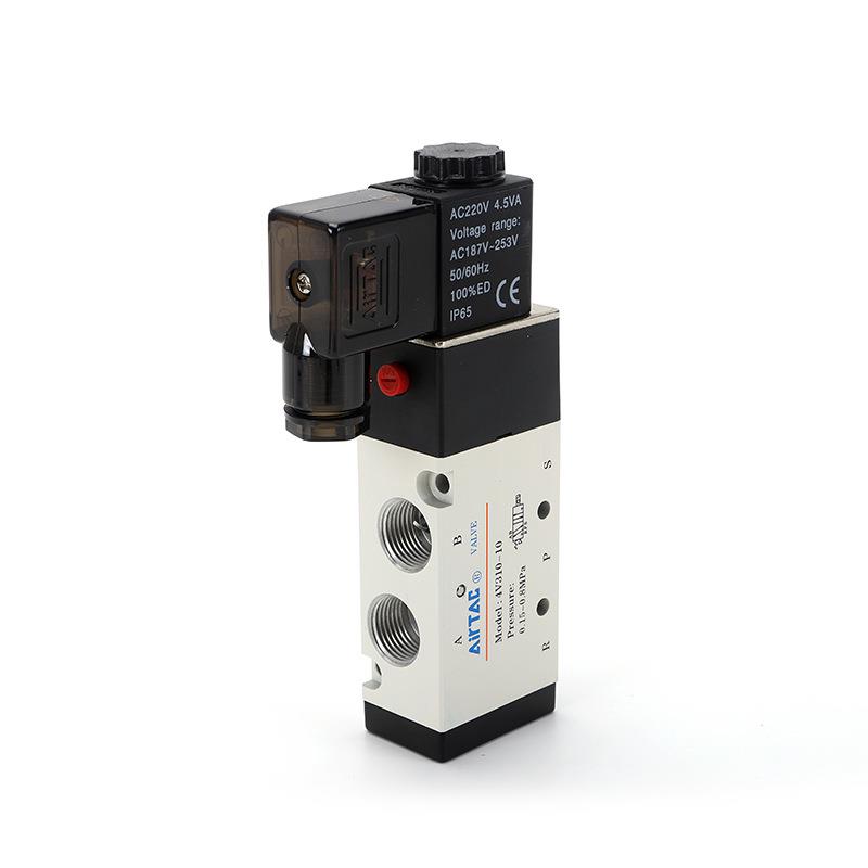 电磁阀亚德客气动线圈控制阀 二位五通4V310板式电磁阀