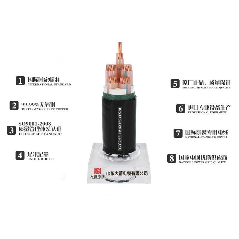 高压26/35KV8.7/15铜单芯硬线YJV62铠装50 70 95 120平方地埋电缆