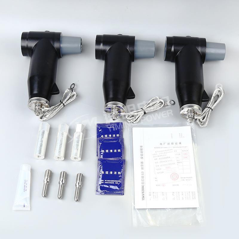 欧式避雷器 避雷线 插拔头10KV欧式电缆分支箱后接头避雷器