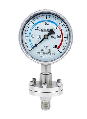 厂家直供Y-ML100不锈钢隔膜耐震压力表螺纹高精度304隔膜压力表