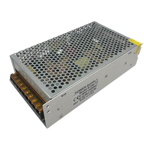 ac220转12伏20a直流稳压开关电源铁壳LED灯带监控集中供电电源12V