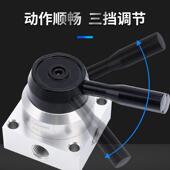 L气缸控制阀 气动开关K34R6 8D手动换向阀L三位四通手转阀K34R6