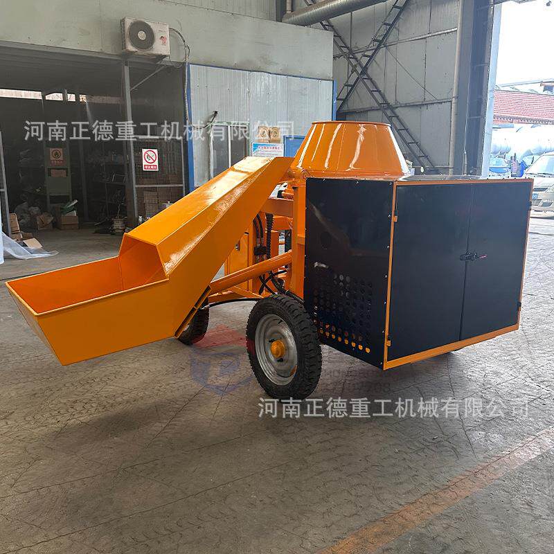 混凝土搅拌机立式滚筒搅拌机小型柴油移动家用水泥砂浆搅拌机图片