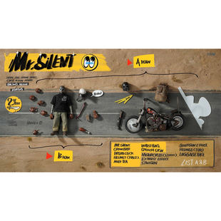 煤厂黑狗 x DAMTOYS 亡命加油站 安静先生 pes038 现货