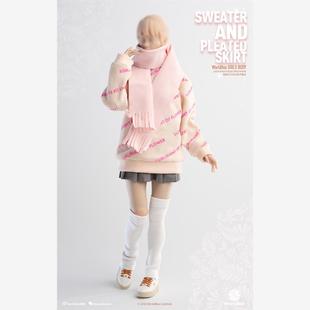 Worldbox 1/6 服装吊卡 冬日少女 粉蓝套装 马丁靴 运动鞋 现货