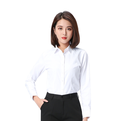 春秋长袖职业装工作服女士白衬衫