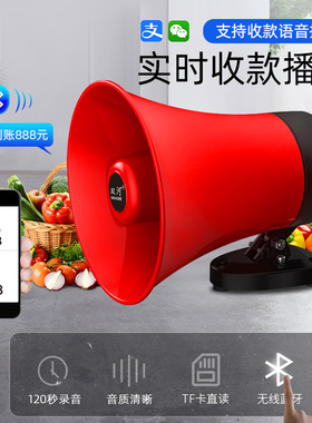 双河 136双河12-90V车载扩音器宣传录音地摊喊话器叫卖扬声吓野猪