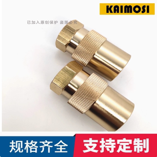 DME小组模具快速接头SK-200加长黄铜母头2分内螺纹加厚连接国产