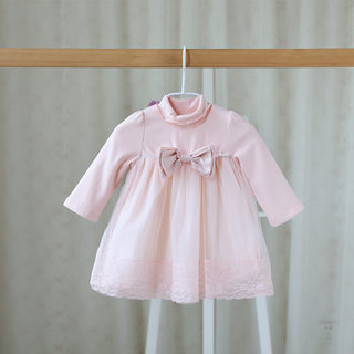 0-1-2-3岁女宝宝加绒连衣裙6-12个月婴儿裙子小女童公主裙秋冬装