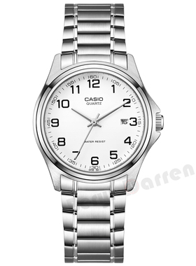 卡西欧(CASIO)手表男士简约腕表皮带钢带男表MTP-1183A-1A