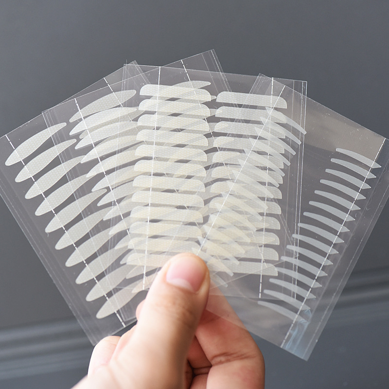 哑光双眼皮贴水滴防眼垂高粘隐形眼贴带切线肿泡眼眼皮松垮适用